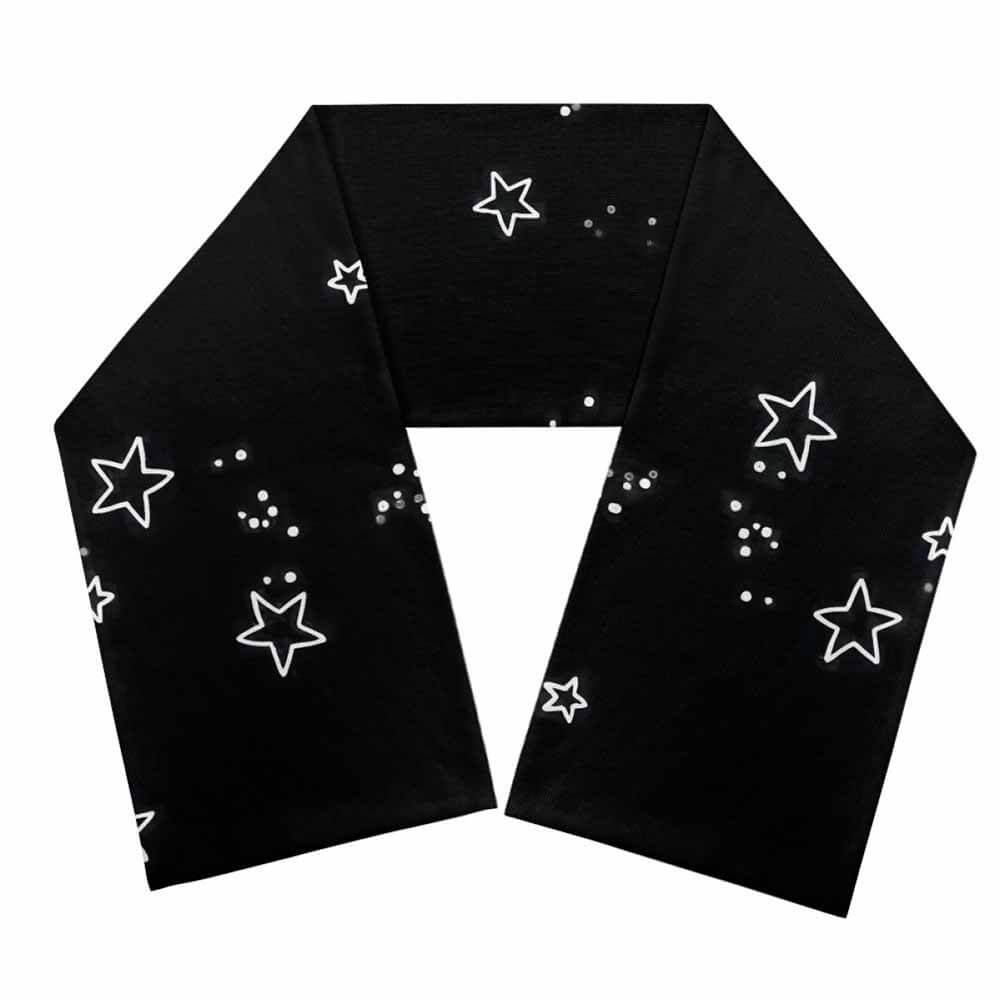 Hollow Star Pattern Warm Chunky Knitted Scarf | Gthic.com