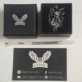 Horned Armor Witch Sterling Silver Pendant