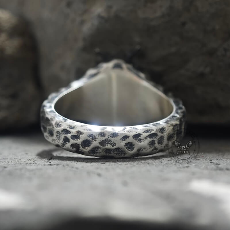 Horned Armor Witch Sterling Silver Ring