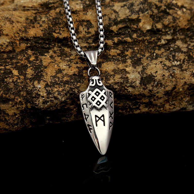 Horns of Odin Stainless Steel Viking Pendant | Gthic.com