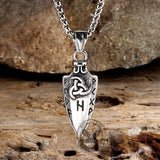 Horns of Odin Stainless Steel Viking Pendant