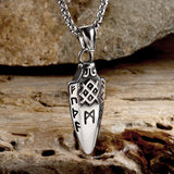 Horns of Odin Stainless Steel Viking Pendant