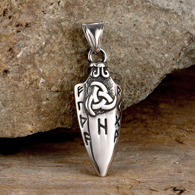 Horns of Odin Stainless Steel Viking Pendant