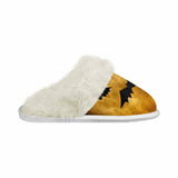 Horror Bat Cross Halloween Keep Warm Cotton Slippers