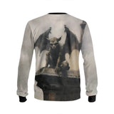 Horror Gargoyle Pattern Knitted Pullover Sweatshirt