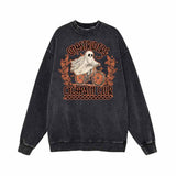 Horror Ghostriders Vintage Washed Hoodie Sweatshirt 02 | Gthic.com