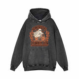 Horror Ghostriders Vintage Washed Hoodie Sweatshirt 01 | Gthic.com