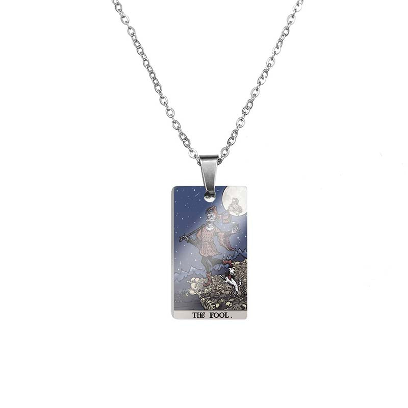 Horror Major Arcana Tarot Stainless Steel Pendant