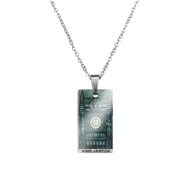 Horror Major Arcana Tarot Stainless Steel Pendant