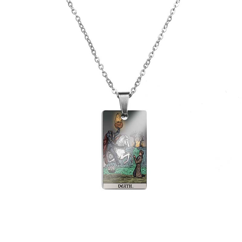 Horror Major Arcana Tarot Stainless Steel Pendant