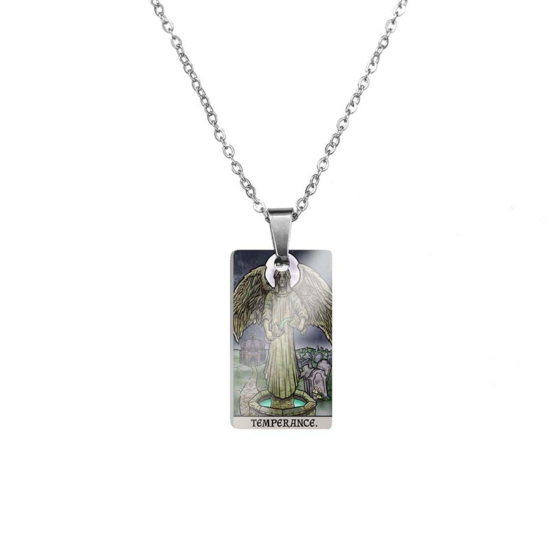 Horror Major Arcana Tarot Stainless Steel Pendant