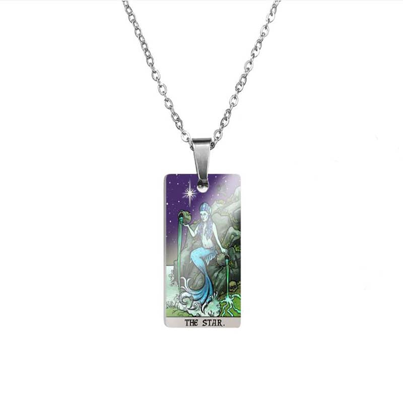 Horror Major Arcana Tarot Stainless Steel Pendant