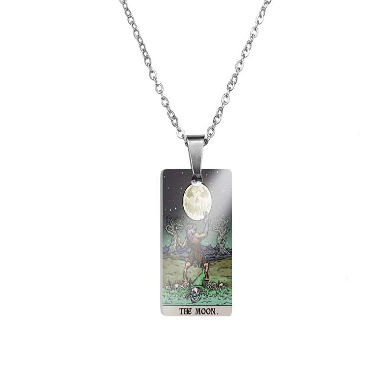 Horror Major Arcana Tarot Stainless Steel Pendant