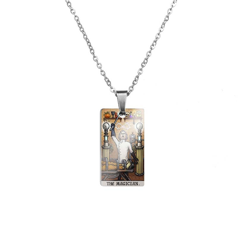 Horror Major Arcana Tarot Stainless Steel Pendant