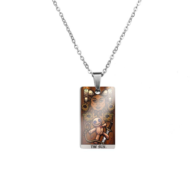 Horror Major Arcana Tarot Stainless Steel Pendant