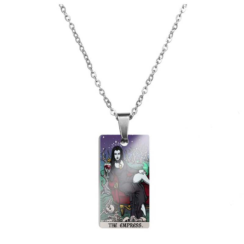 Horror Major Arcana Tarot Stainless Steel Pendant