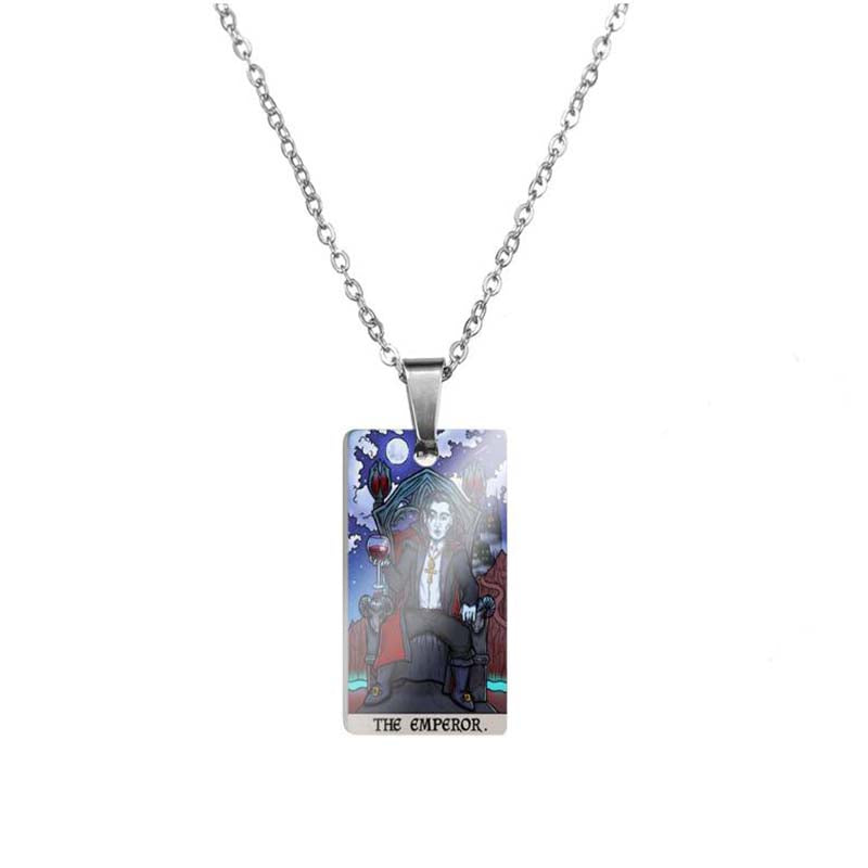 Horror Major Arcana Tarot Stainless Steel Pendant