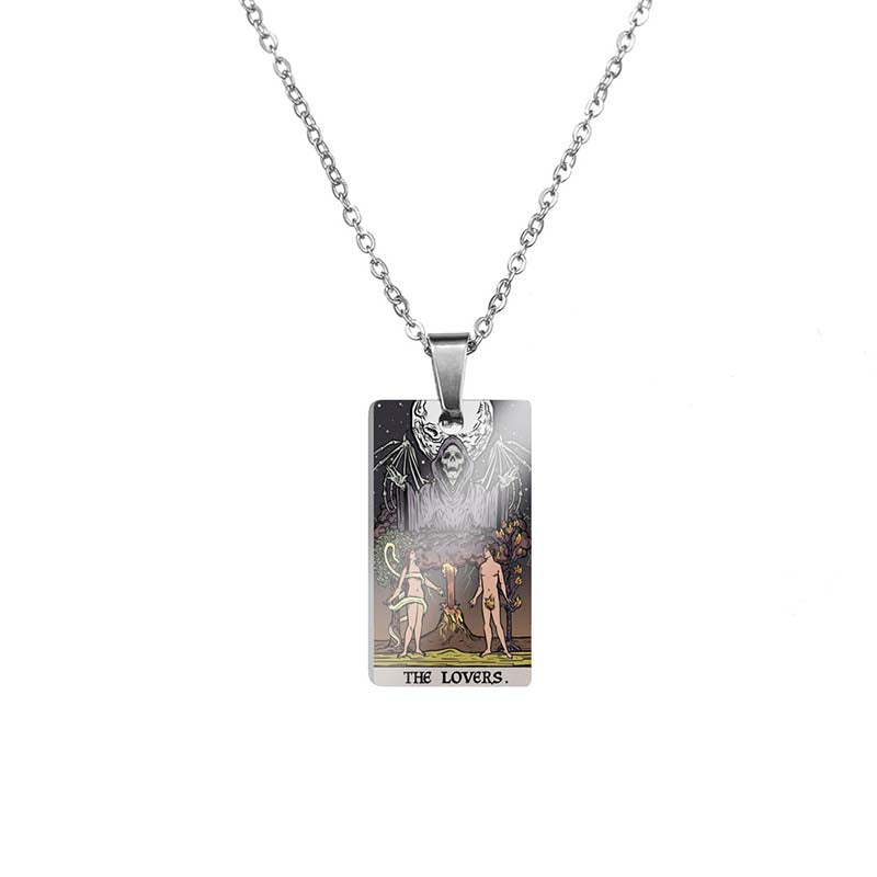 Horror Major Arcana Tarot Stainless Steel Pendant