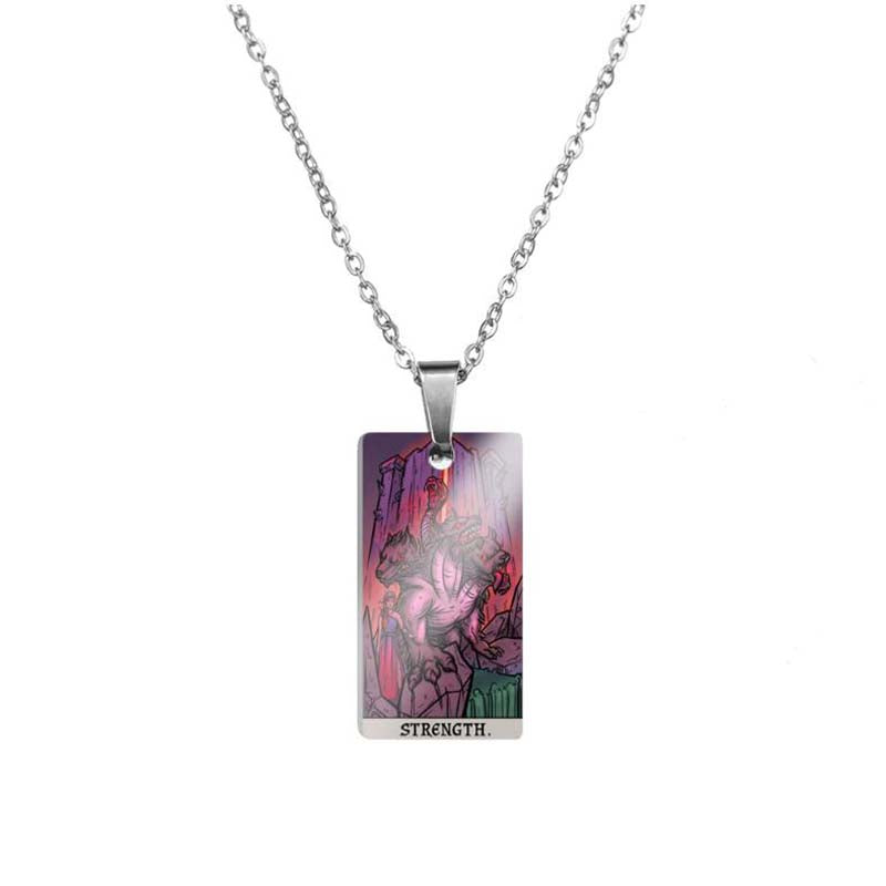 Horror Major Arcana Tarot Stainless Steel Pendant