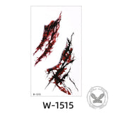 Horror Simulation Wound Halloween Temporary Tattoo Stickers