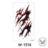 Horror Simulation Wound Halloween Temporary Tattoo Stickers