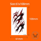 Horror Simulation Wound Halloween Temporary Tattoo Stickers