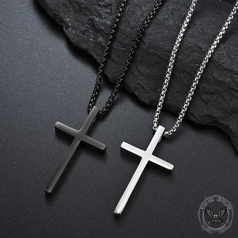 I Can Do All Things Stainless Steel Cross Pendant