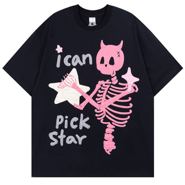 I Can Pick Star Skull T-Shirt | Gthic.com