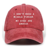 I Don't Need A Middle Finger My Eyes Are Enough T-shirt Shorts Hat | Gthic.com