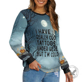 I Have Really Cool Tattoos Halloween Sweater | Gthic.com