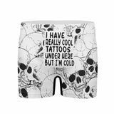 I Have Really Cool Tattoos Skull Print Men’s Boxer Brief 01 | Gthic.com