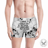 I Have Really Cool Tattoos Skull Print Men’s Boxer Brief 02 | Gthic.com