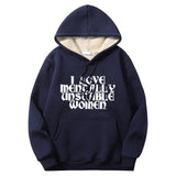 I Love Mentally Unstable Women Crew Collar Hoodie