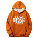 I Love Mentally Unstable Women Crew Collar Hoodie