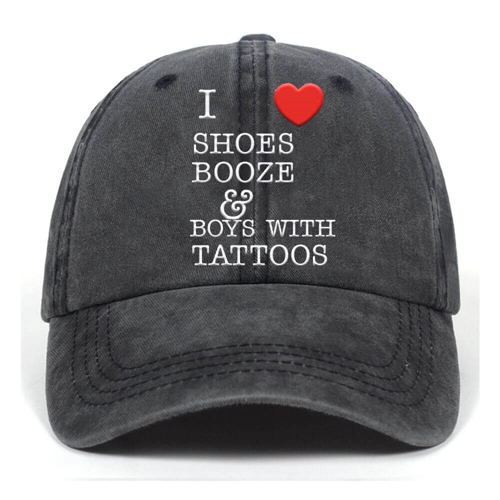 I Love Shoes Booze T-shirt Shorts Hat 04 | Gthic.com