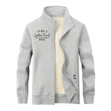 I’m Not A Control Freak Stand Collar Zip Cardigan | Gthic.com