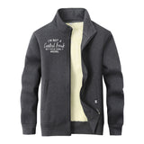 I’m Not A Control Freak Stand Collar Zip Cardigan | Gthic.com