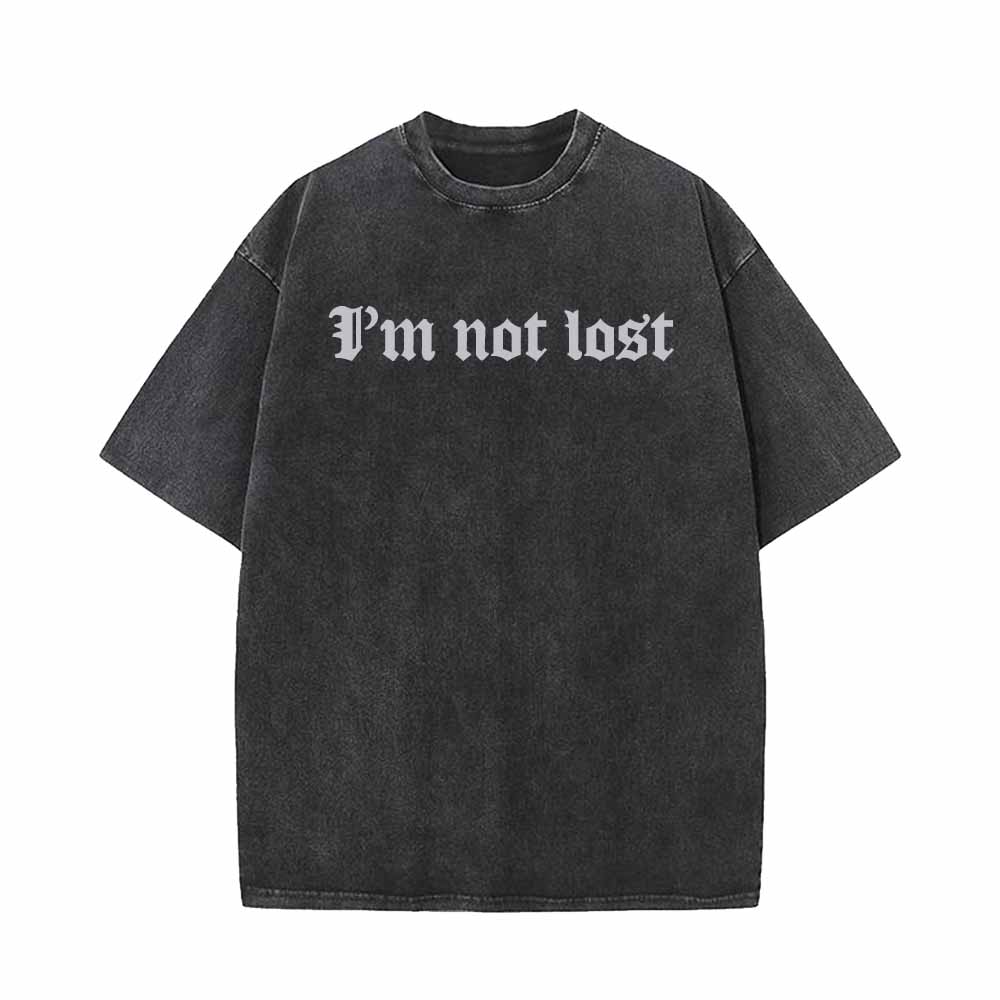 I’m Not Lost Vintage Washed T-shirt Vest Top