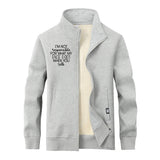 I’m Not Responsible For What Stand Collar Zip Cardigan