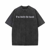 I’m With The Band Vintage Washed T-shirt Vest Top | Gthic.com