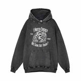 I Match Energy Skull Vintage Washed Hoodie 01 | Gthic.com