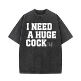 I Need A Huge Cocktail Vintage Washed Short Sleeve T-shirt | Gthic.com