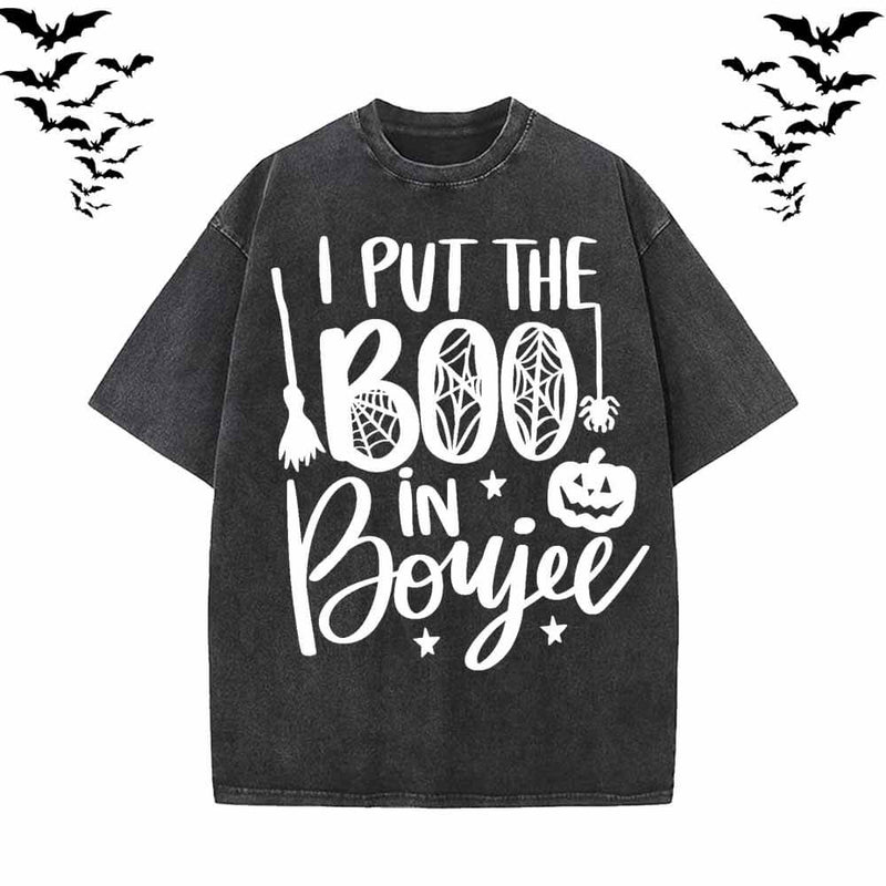 I Put The Boo In Boujee Short Sleeve T-shirt Vest | Gthic.com
