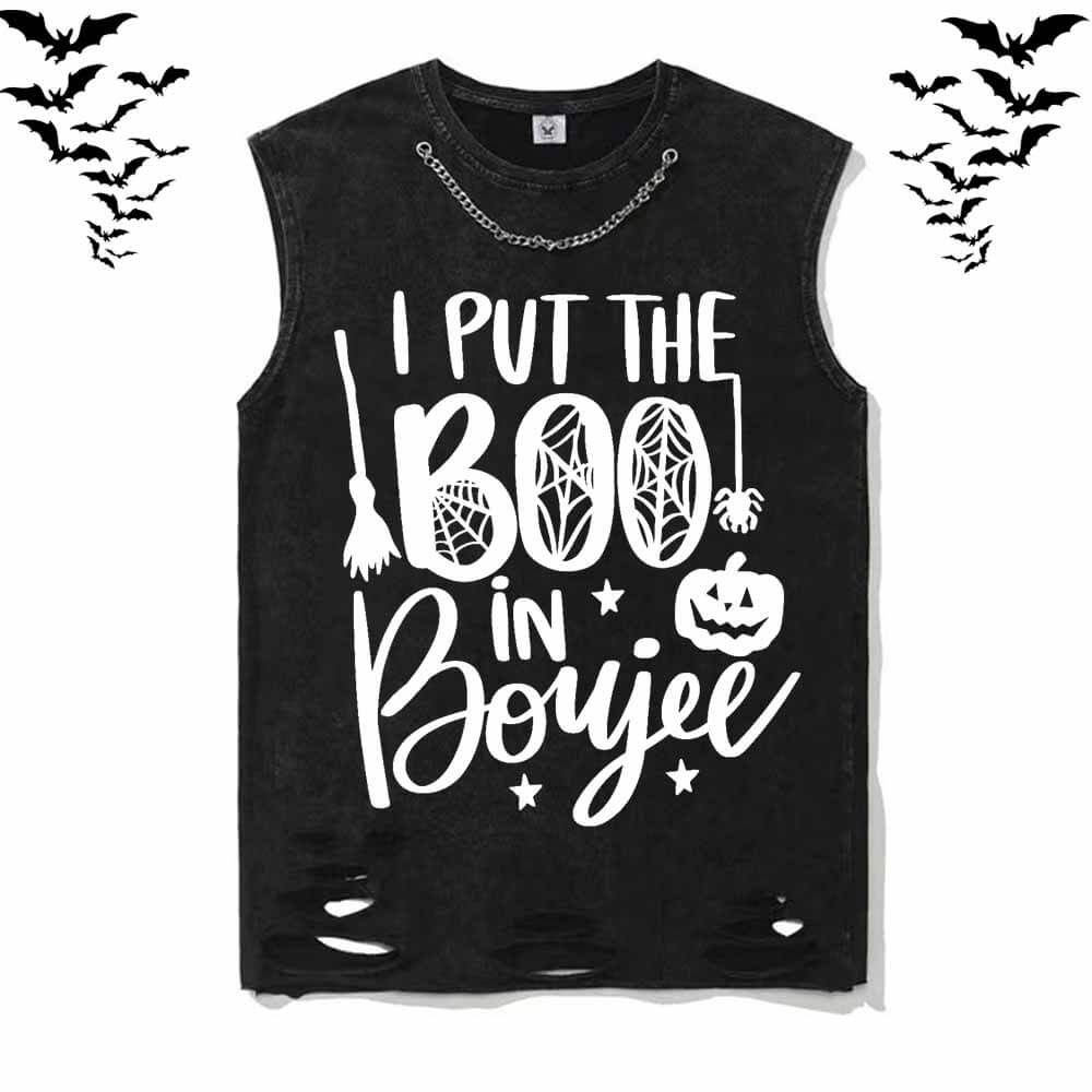 I Put The Boo In Boujee Short Sleeve T-shirt Vest | Gthic.com