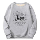 I Speak The Name Of Jesus Crew Collar Sweatshirt | Gthic.com