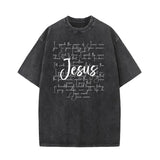 I Speak The Name Of Jesus Vintage Washed T-shirt | Gthic.com