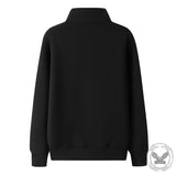 Everyone Was Thinking Stand Collar Zip Sweatshirt