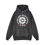 In a World Where You Can Be Anything Heart Flower Hoodie 01 | Gthic.com