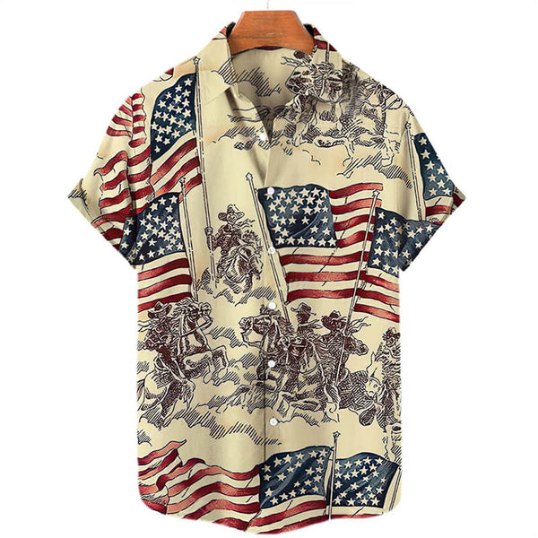 Independence Day Spandex Hawaiian Shirt