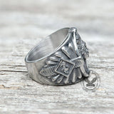 Indian Chief Feather Stainless Steel Ring | Gthic.com